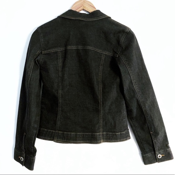 Ann Taylor Dark Wash Denim Jacket - Picture 6 of 8